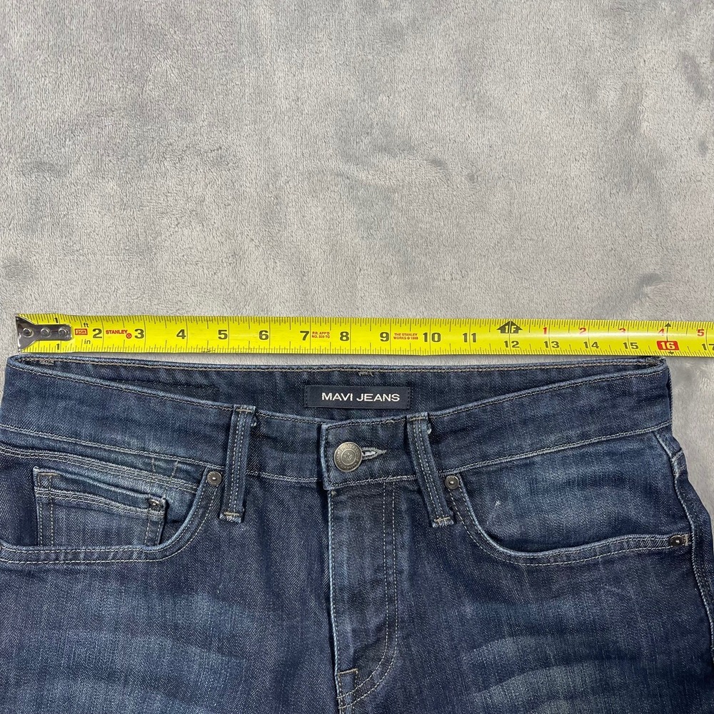 Mavi Jeans Dark Wash Slim Fit Denim Pants Casual Everyday Wear Mens 30x30 - Picture 6 of 11